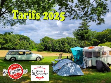 Tarifs 2025 Camping Dordogne